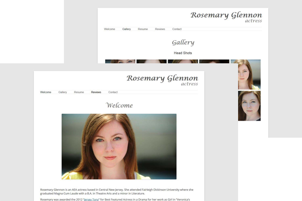 screenshot of Rosemary Glennon's website